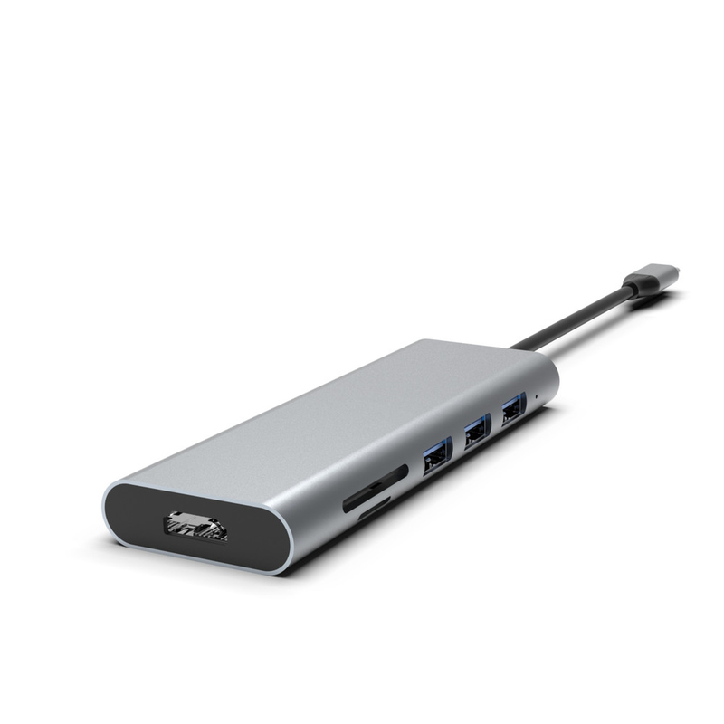 Adattatore USB-C Hub ad alta velocità con USB 3.0 HDMI PD di ricarica Logo personalizzato disponibile per