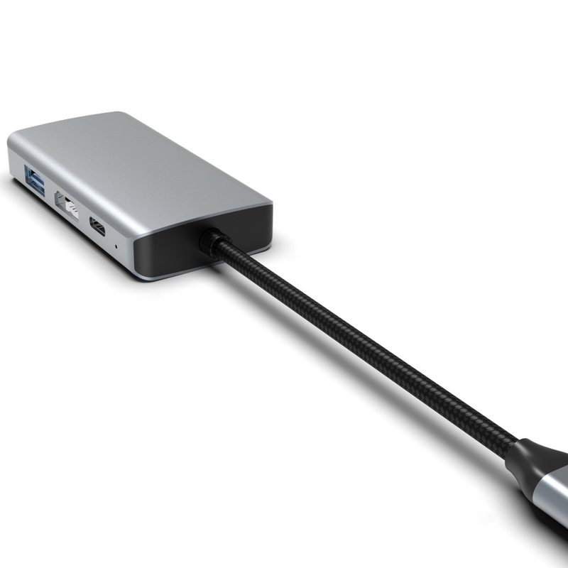 Mini 4 in 1 Adaptore USB C Tipo C Hub Con USB 3.0 HDMI VGA USB-C PD di ricarica