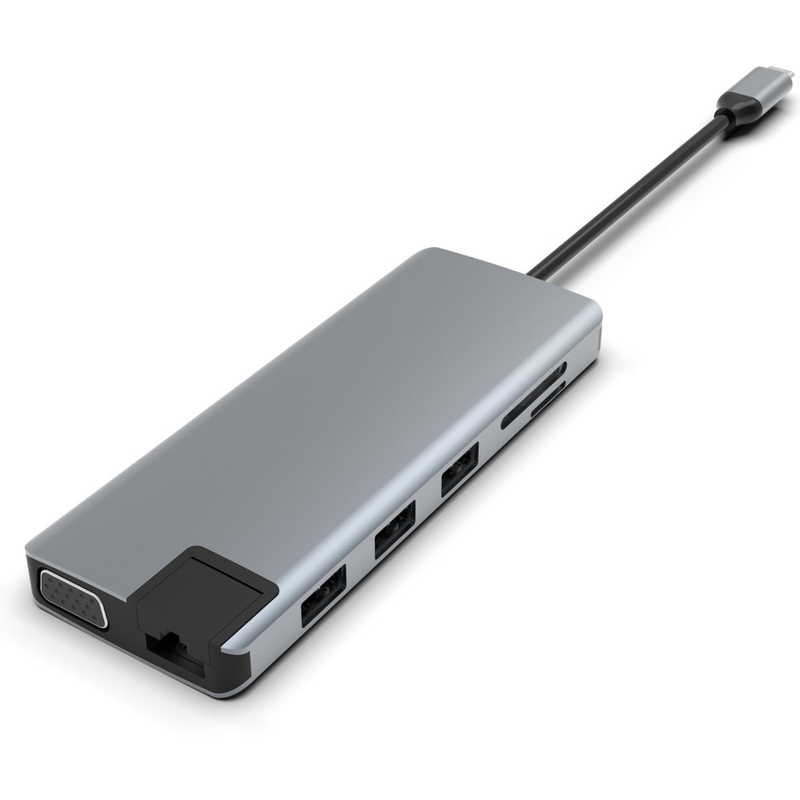 Adaptatore per monitor USB C Stazione di attracco USB C 3 Monitor USB C Hub Laptop Adaptatore multiporto Dock Dongle