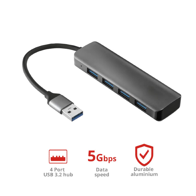 Adapter USB A USB C USB A 3.0x4 Hub Per impostazioni desktop Trasferimento di dati facile