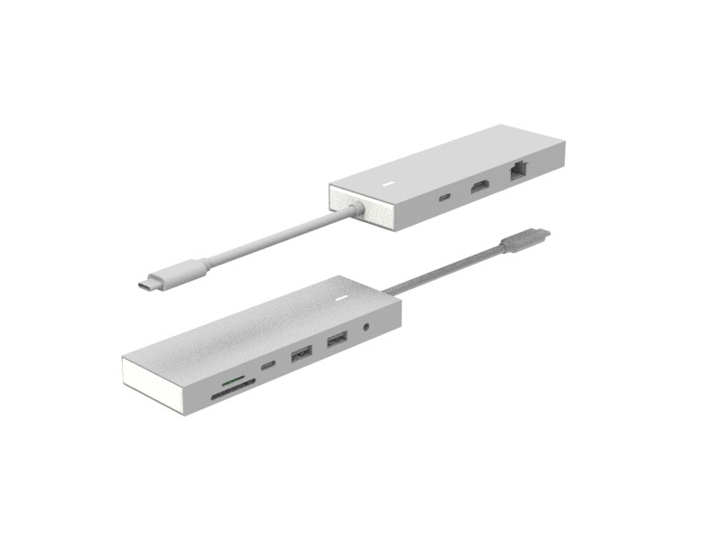 Tipo C per USB 3.0 Adapter USB C Hub 9 in 1 Docking Station 4K HDMI PD Data 6 Port Tipo C Hub USB