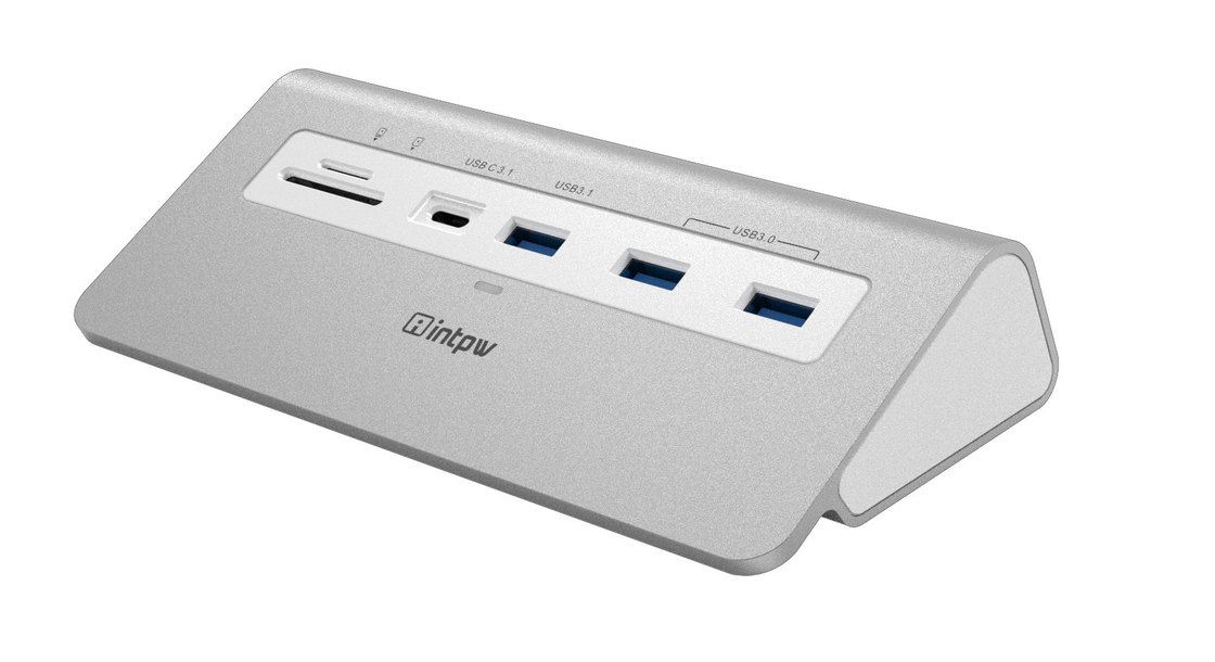 Adaptatore multiporto USB C hub 9-in-1 con lettore di schede USB-A e SD/TF