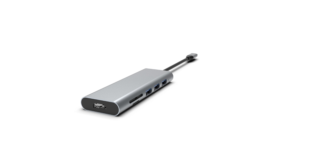 Tipo C Adaptore USB C Multiport Adapter Hub con Ethernet 4K HDMI 3 porte USB 3.0 100W PD Compatibile