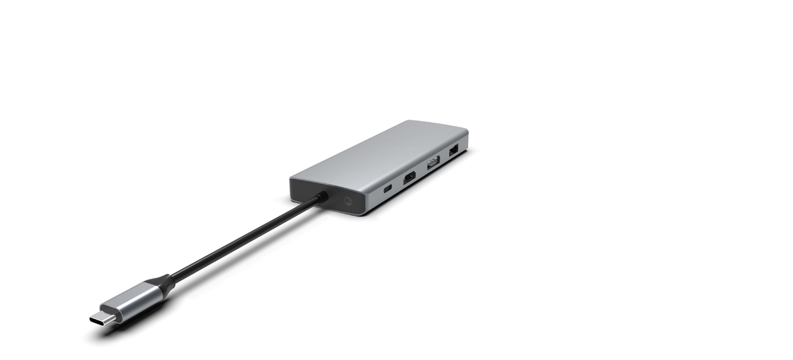 USB C Hub Docking Station per MacBook Laptop USB C per doppio monitor HDMI per Windows Adaptore USB C Hub