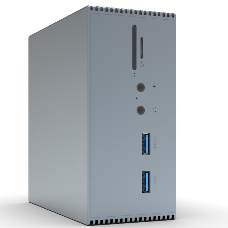 12-in-1 Grigio Alumilum USB C Docking Station Per Windows MacOS E Linux - Risoluzione 4K 60Hz