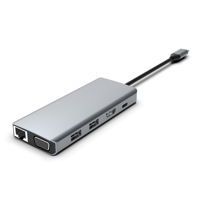 Adaptatore per monitor USB C Stazione di attracco USB C 3 Monitor USB C Hub Laptop Adaptatore multiporto Dock Dongle