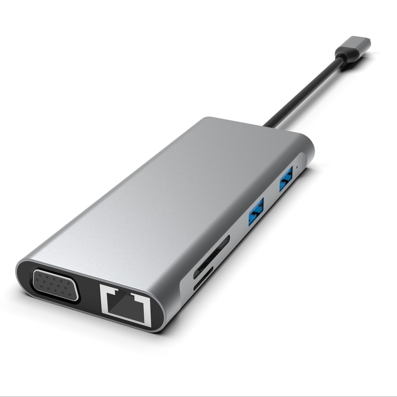 Docking station per display triplo hub USB C 12 in 1 Dock per porta dati Dual HDMI VGA USB C e A
