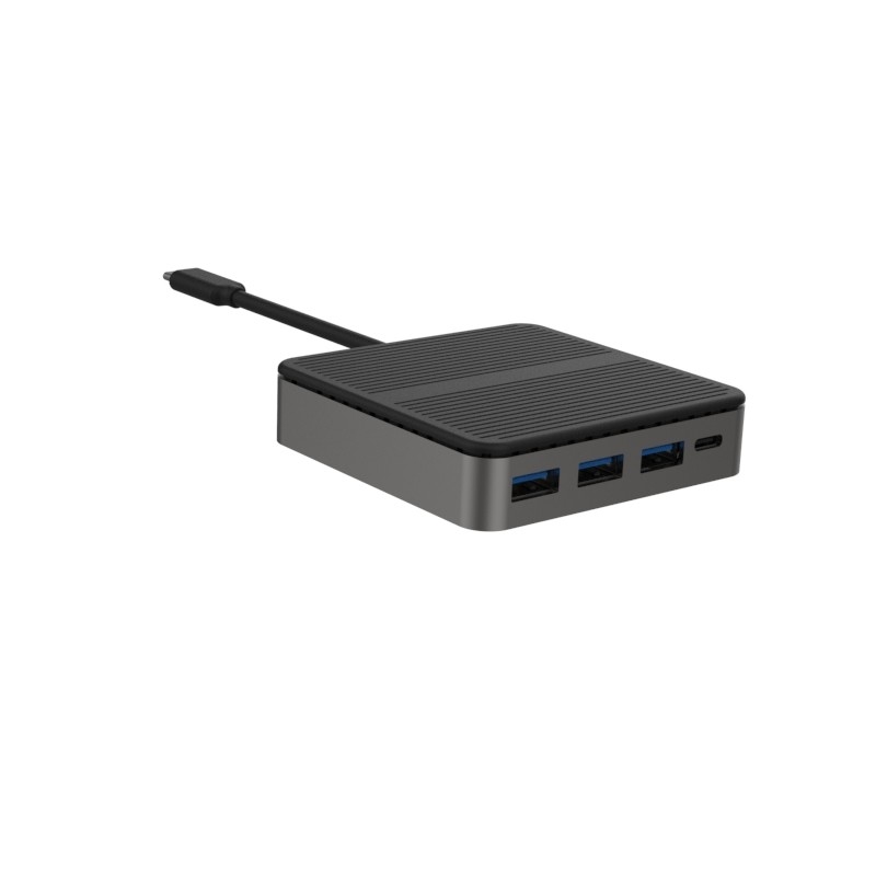 Square 6 In 1 Dual HD 4K Tipo C Docks Con RJ45 PD 100W SD TF 3xUSB 3.0 Docking Hdmi Hub Usb C A