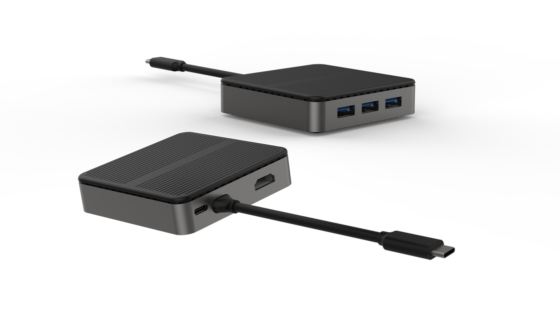 3 in 1 USB C Adapter USB C a HDMI Multiport Adapter Tipo-C Hub con 4K HDMI Port PD M Carica USB 3.0 OTG Daax 100Wta