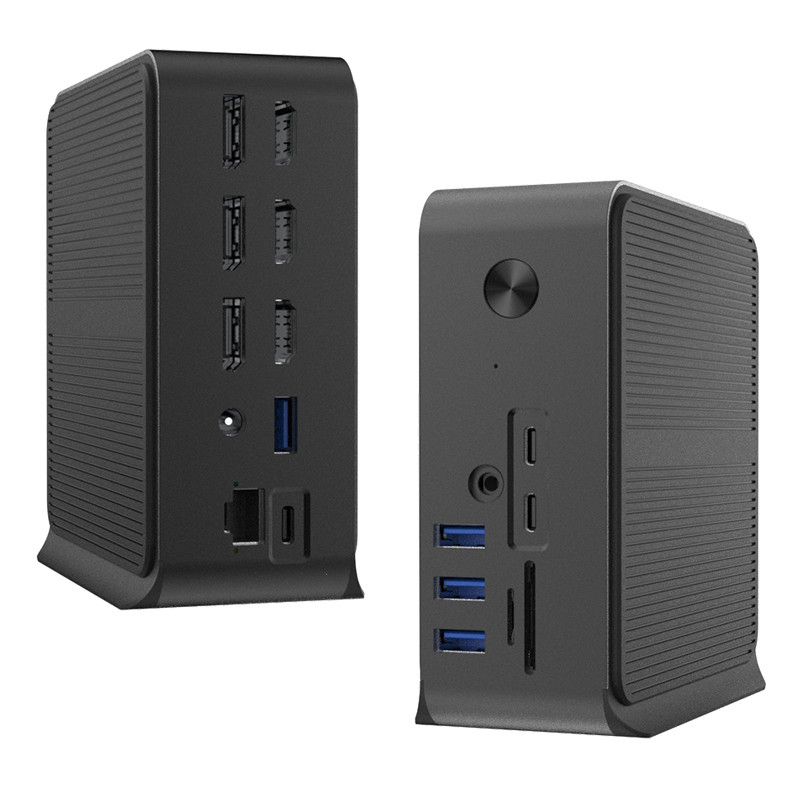 12 in 1 USB C HUB Docking Station con più porte USB C USB Tipo C 4K RJ45 VGA USB Hubs Adapter
