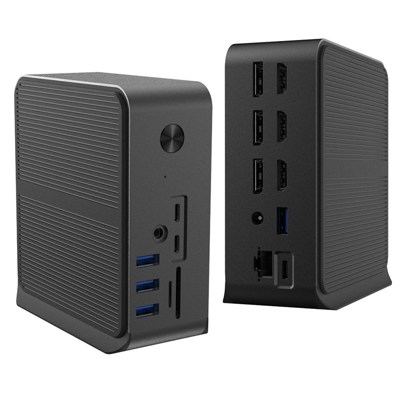 12 in 1 USB C HUB Docking Station con più porte USB C USB Tipo C 4K RJ45 VGA USB Hubs Adapter