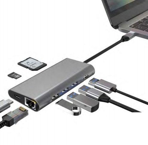 10/100/1000 Mbps Ethernet USB C Adapter Compatibile con Windows/ MacOS/ Android/ Linux Fino a 10 Gbps velocità di trasferimento dati