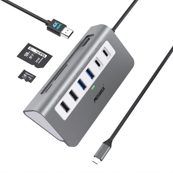 10/100/1000 Mbps Ethernet USB C Adapter Compatibile con Windows/ MacOS/ Android/ Linux Fino a 10 Gbps velocità di trasferimento dati