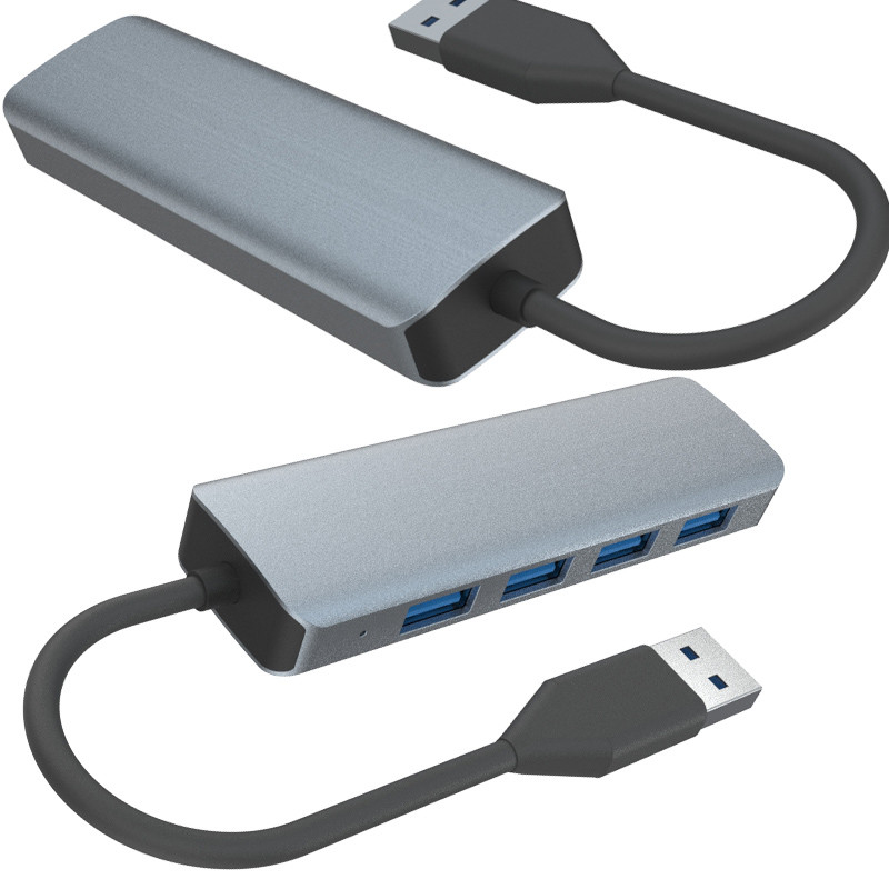 All In One USB A Hub Multi USB 3.0 Hub Trasferimento di dati senza sforzo 5Gbps Supporto di alimentazione Mac