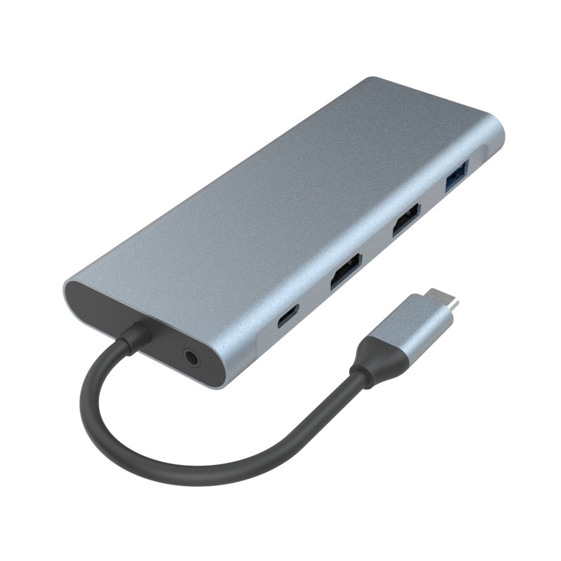 6 in 1 USB C Hub Adapter tipo C 4K HDMI 60hz Multiport Card Reader USB3.0 TF PD SD Reader