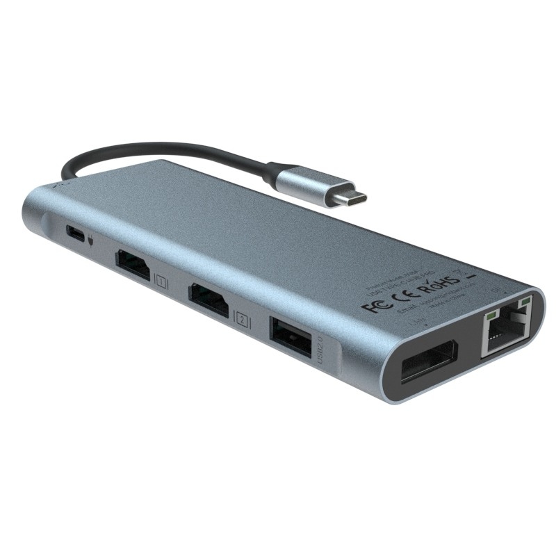 6 in 1 USB C Hub Adapter tipo C 4K HDMI 60hz Multiport Card Reader USB3.0 TF PD SD Reader