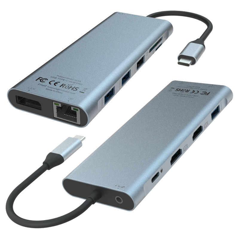 6 in 1 USB C Hub Adapter tipo C 4K HDMI 60hz Multiport Card Reader USB3.0 TF PD SD Reader