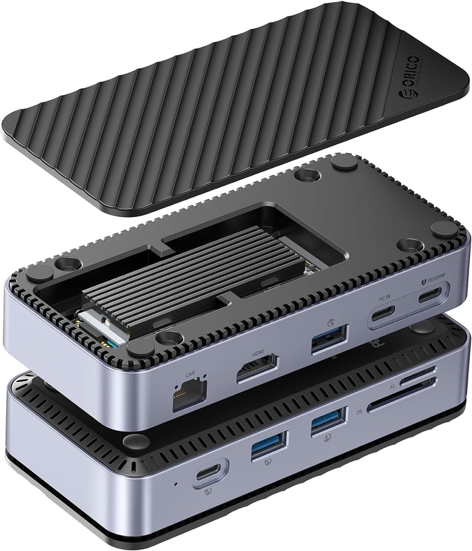Displaylink Usb 3.0 Docking Station Enclosure Of NVMe NGFF SSD Windows Mac Chrome OS