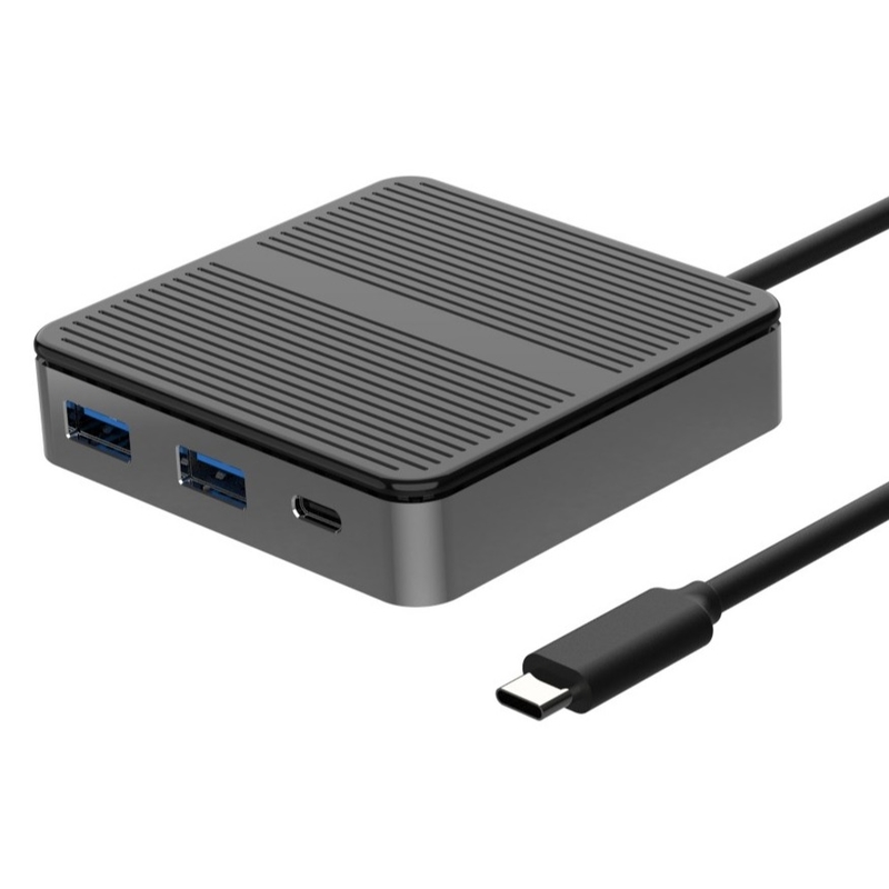 Quadrato Nero Adaptatore USB C a USB Mac 6 in 1 Adaptatore USB C a USB A Hub Adaptatore OTG