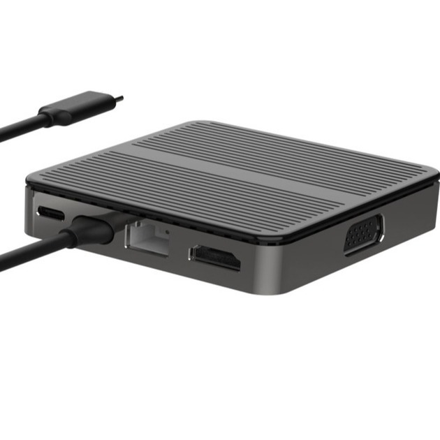 Quadrato Nero Adaptatore USB C a USB Mac 6 in 1 Adaptatore USB C a USB A Hub Adaptatore OTG