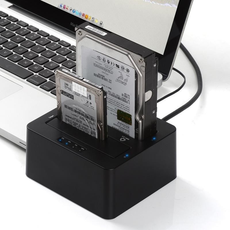 6Gbps SATA I/II/III Duplicatore di disco rigido HDD esterno e clonatore con modalità di clonazione di disco intero stand alone