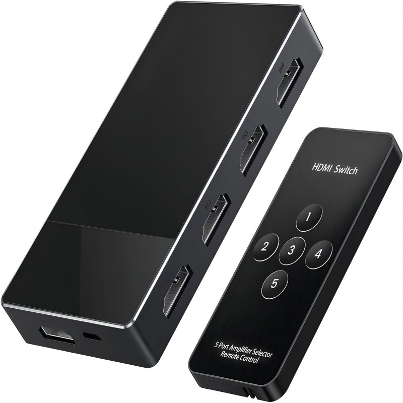 3 in 1 Out Hdmi Switch Aluminium HDMI Splitter Con Remote HDMI Switcher Supporta 4K 3D HD Monitor