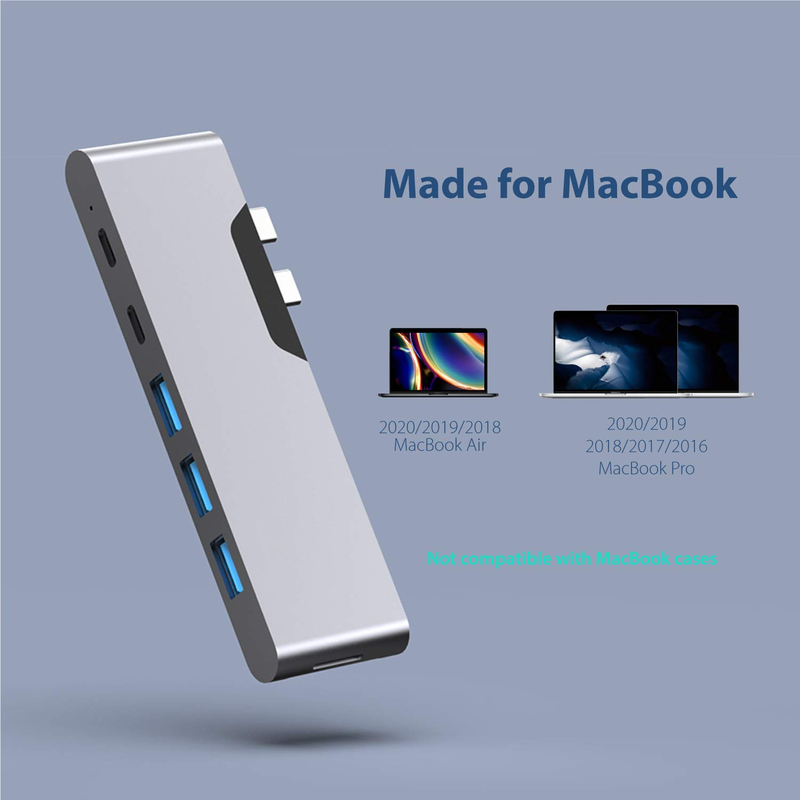 8 in 1 Dock Station Dual Usb C Power Adapter Hub Card Reader Pro Pad Converter USB Hub per Mac