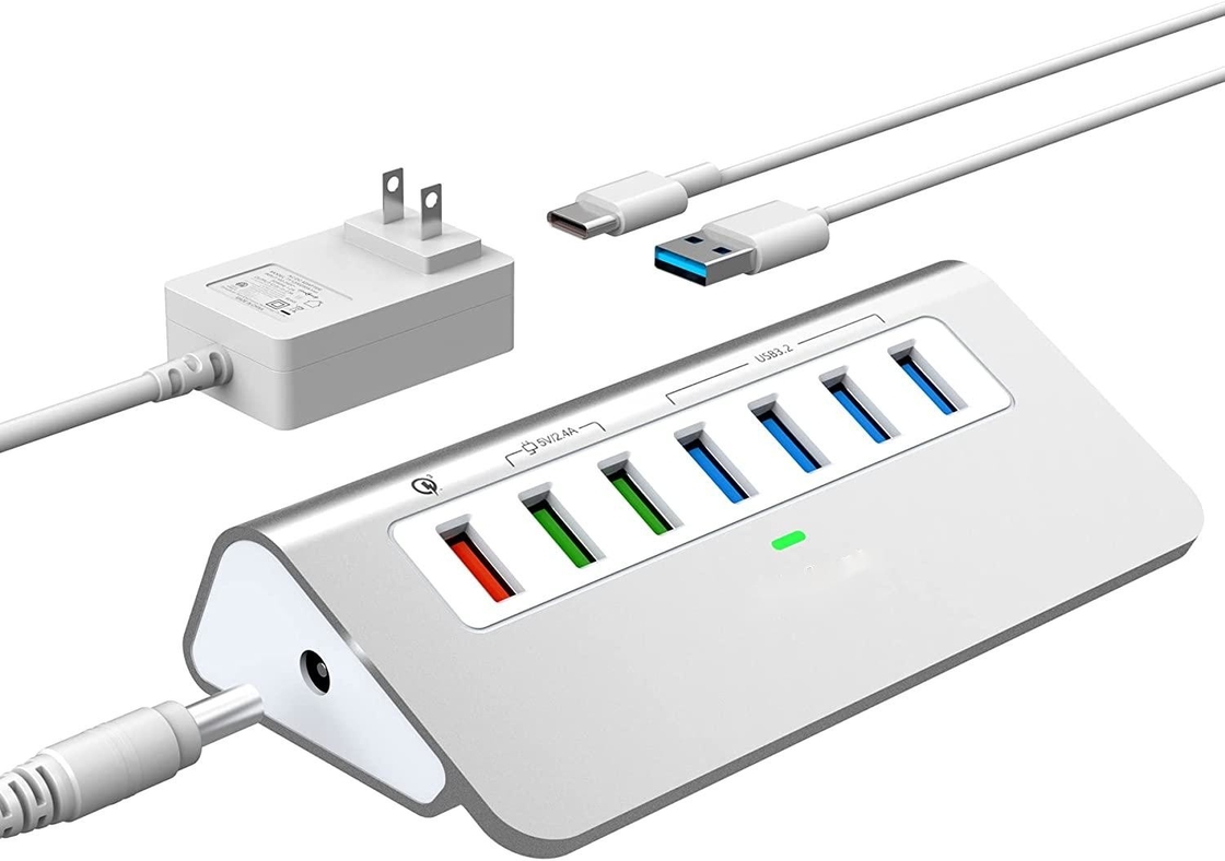 Adapter USB tipo-C per Ethernet con 14 porte USB 1000 Mbit/s Gigabit RJ45 LAN Hub