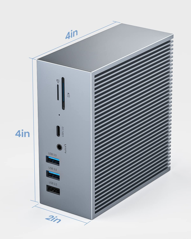 16 in 2 USB C Dual Monitor Thunderbolt 3 Dock HDMI per laptop Hub Adapter USB