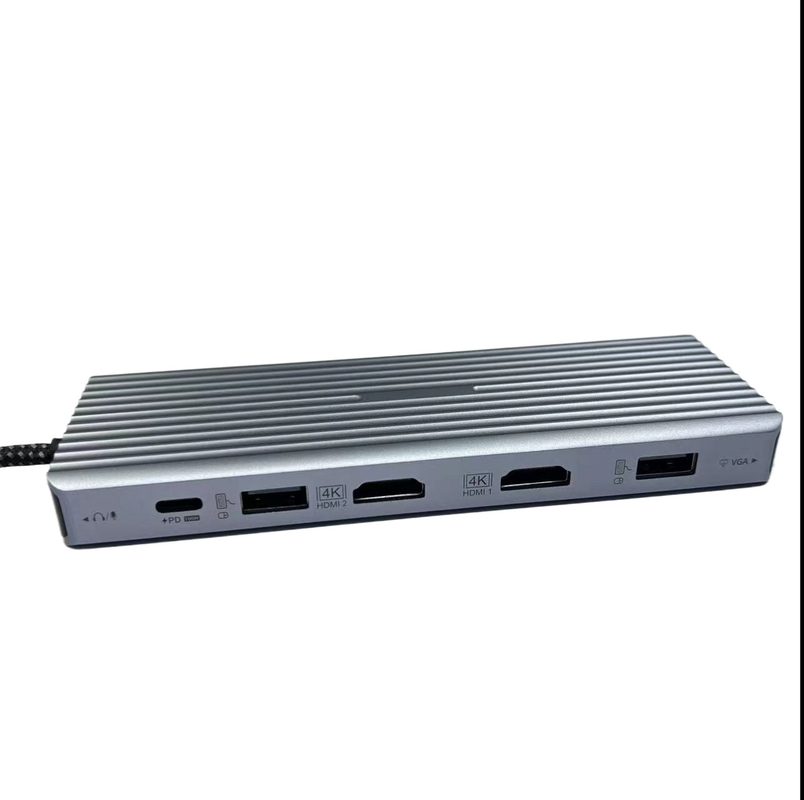 13 in 1 USB C Hub Docking Station Dual Display Triple Display con audio