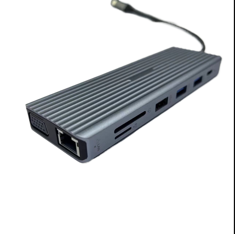 13 in 1 USB C Hub Docking Station Dual Display Triple Display con audio