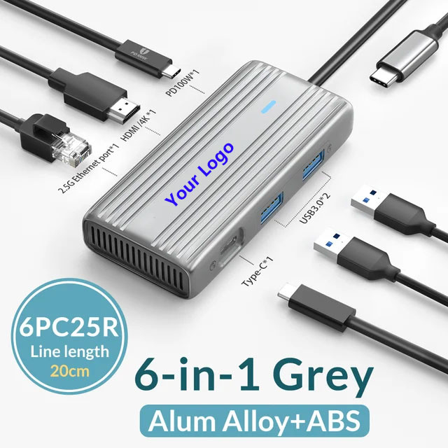 USB C Hub con HDMI 4K e USB 3.0 ad alta velocità Compatibile per Windows Mac