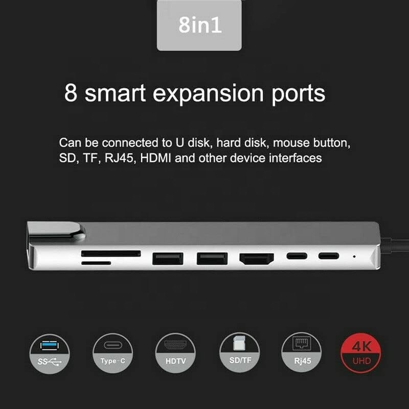 Adaptatore multiporto USB tipo C per il multi-tasking e il trasferimento dati