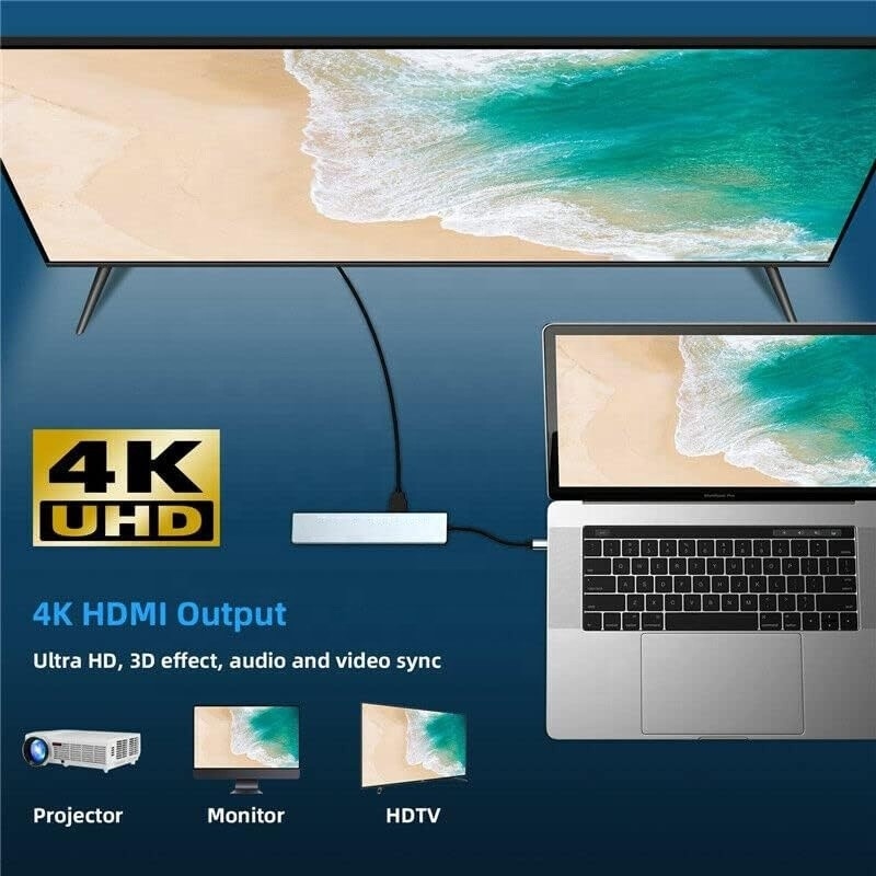 Adaptatore multiporto USB tipo C per il multi-tasking e il trasferimento dati