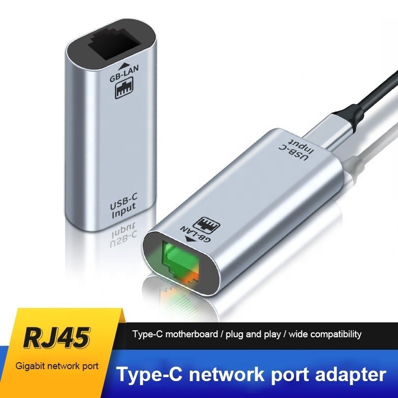 USB C Adaptatore di porta Ethernet femminile 10/100/1000 Mbps Velocità per una connessione di rete veloce