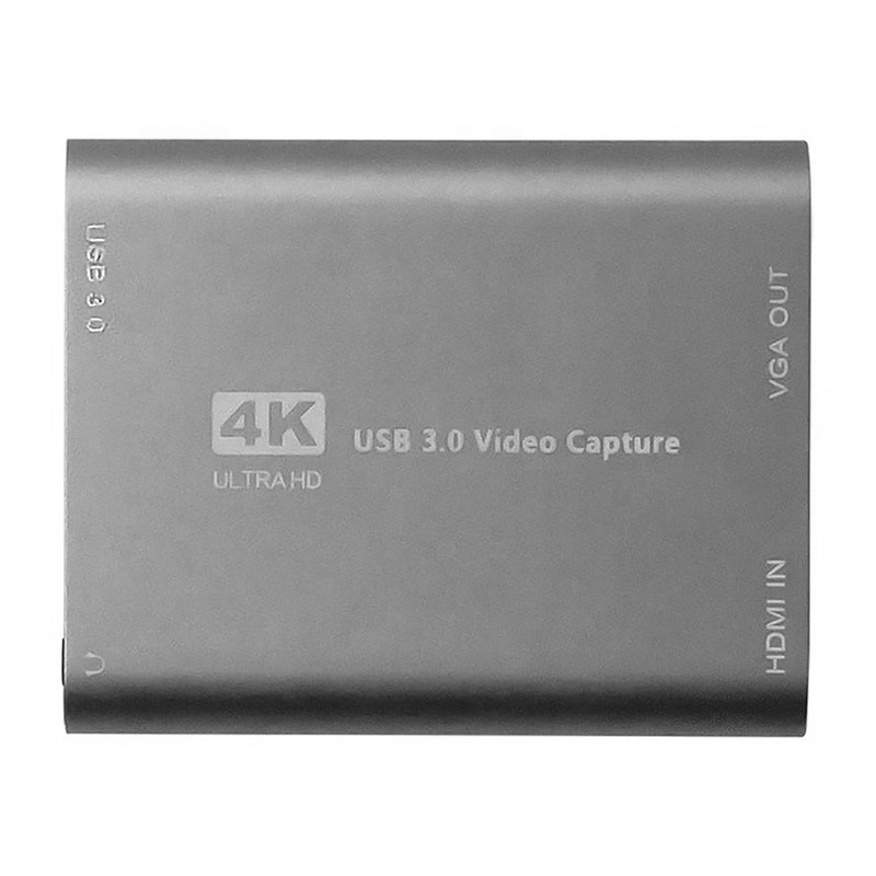 USB 3.0 HDMI Video Capture DVR Card Box con microfono VGA Loop Out per la fotocamera Xbox