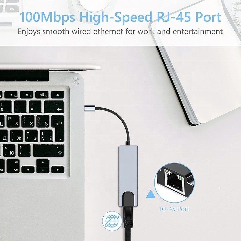 Stazione di attracco USB C PD grigio per la funzione di ricarica del portatile