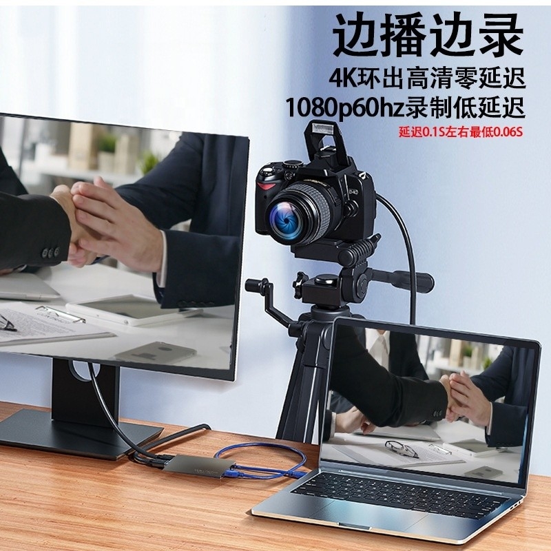 Loop Out USB C Type C Hub con scheda di acquisizione video HDMI ad alta definizione 4K 60Hz