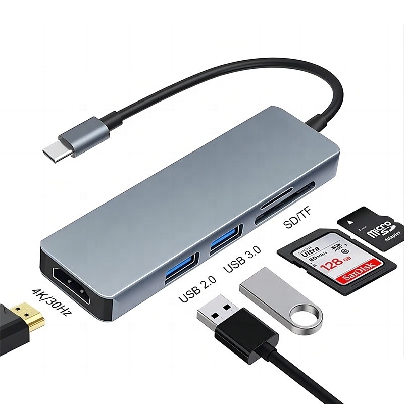 11 in 1 USB-C Hub Tipo-C per HDMI USB3.0 USB2.0 SD TF Adapter Hub con lettore di schede