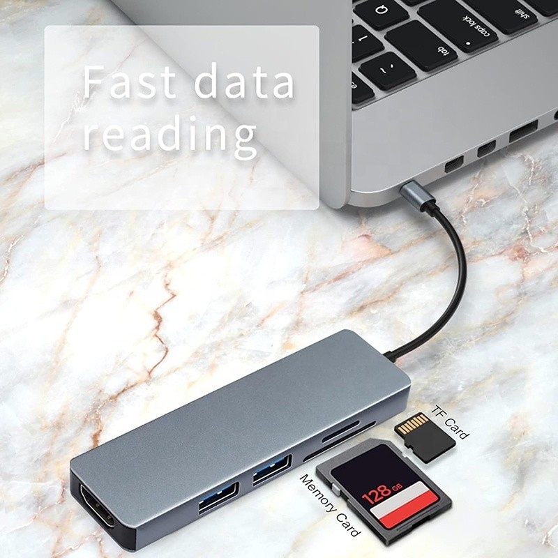 11 in 1 USB-C Hub Tipo-C per HDMI USB3.0 USB2.0 SD TF Adapter Hub con lettore di schede