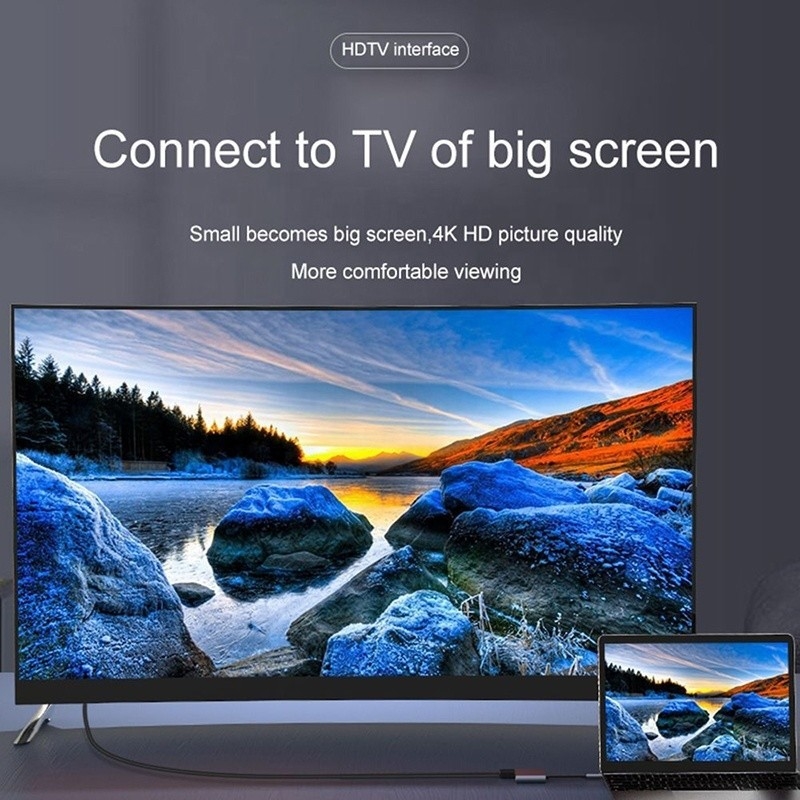 4 in 1 USB C a doppio 4K HDMI MST Adapter per carica trasferimento dati e uscita video
