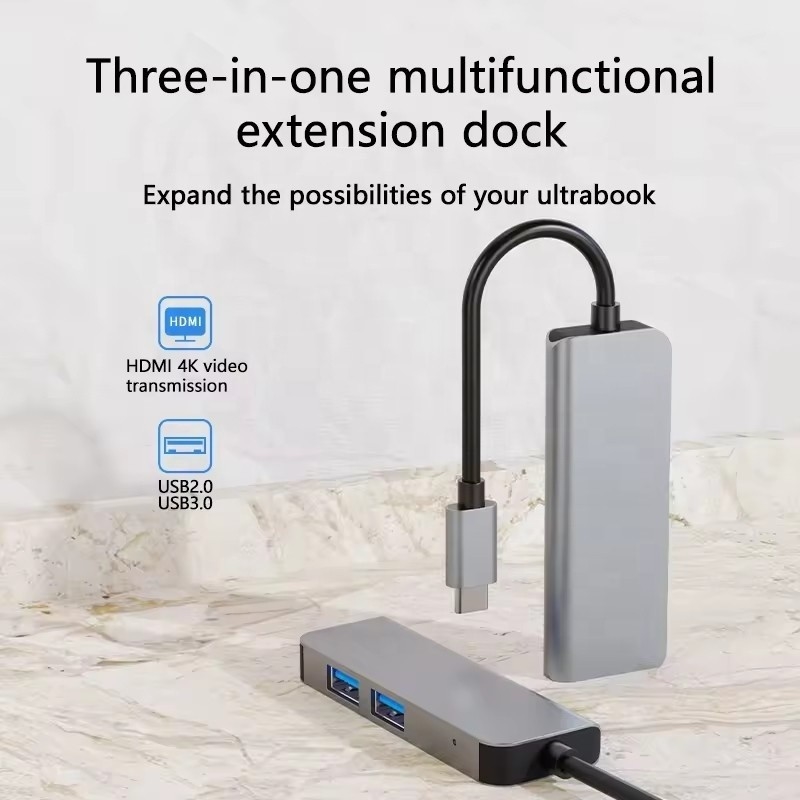 USB C Hub con HDMI 4K e USB 3.0 ad alta velocità Compatibile per Windows Mac
