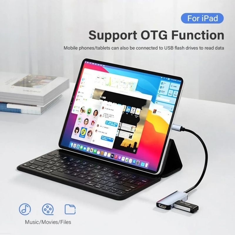 USB 3.1/USB Type-C Hub Adapter Docking Station con 4K HDMI USB3.0 USB 3.0 Tipo C PD