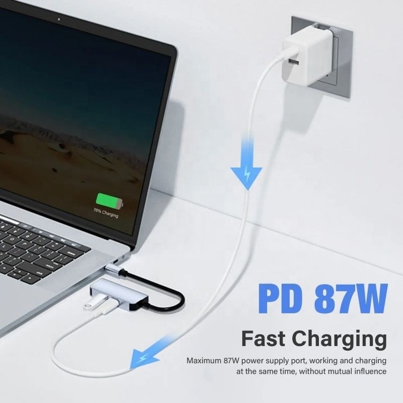 USB 3.1/USB Type-C Hub Adapter Docking Station con 4K HDMI USB3.0 USB 3.0 Tipo C PD