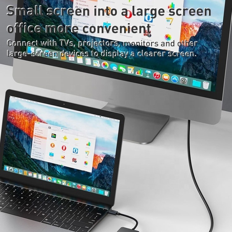 Adaptatore multiporto 8-in-1 USB-C Hub con HDMI 3 USB3.0 RJ45 E PD Output 5-8 porte