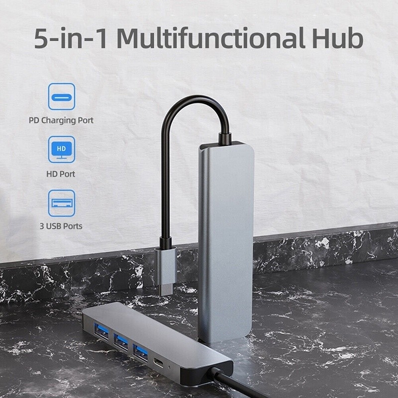 6 in 1 USB Type-C Hub a 4K HDMI e USB 3.0 per Macbook OEM / ODM