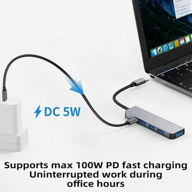 Hub di adattamento USB C tipo C 9-in-1 con carica 100W PD e usb3.0 3 * usb2.0