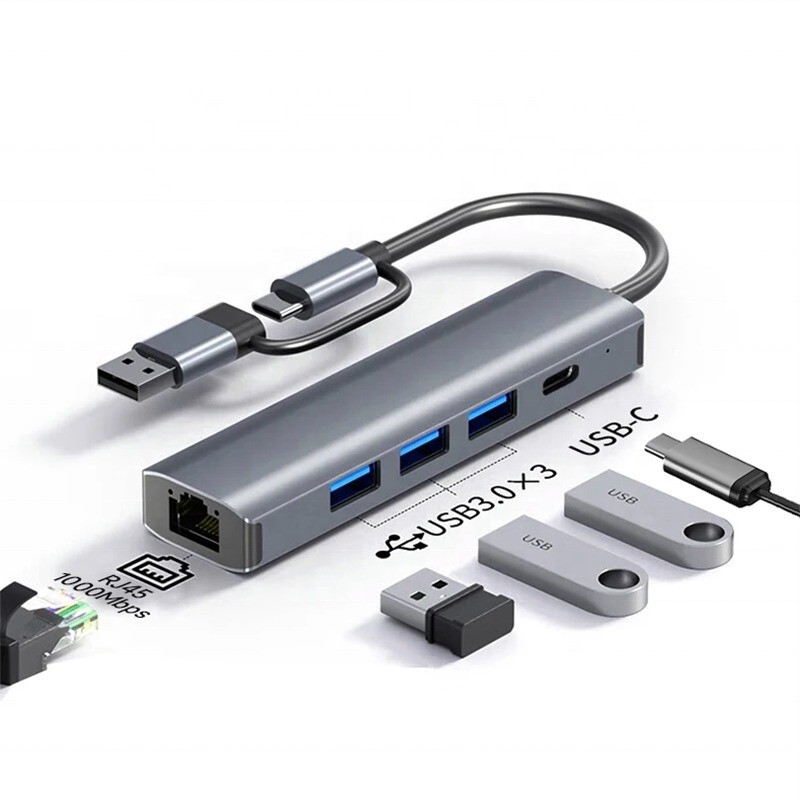 12-in-1 Multiport Adapter USB C Hub Docking Station Con Interfaccia USB 3.1 E RJ45 Gigabit Ethernet