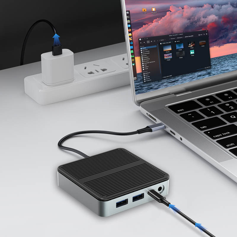 9 in 1 Trasferimento dati veloce USB 3.0 Port Hub Tipo C Port To HDMI Adapter