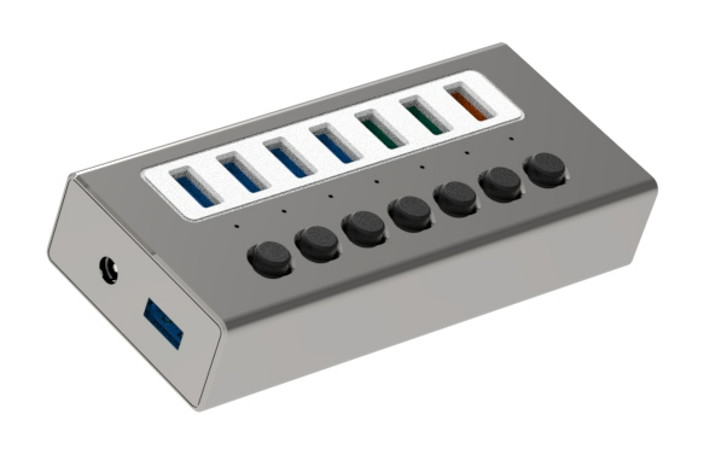 Interfaccia di tipo C 4 in 1 4 porte Hub Tipo C OTG a USB 3.0 2.0 Adapter Legatura di alluminio
